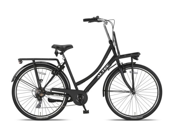 Laagste prijs: Altec Berlijn 28 Inch 53 cm Dames 7V V Brakes Matzwart