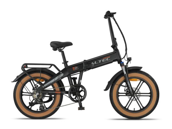 Laagste prijs: Altec Cross Fatbike Vouwfiets 20 Inch 39 cm Unisex 7V Schijfrem Matzwart