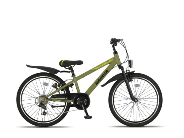 Laagste prijs: Altec Dakota MTB 24 Inch Jongens 7V V Brakes Legergroen