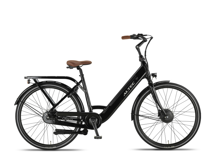 Laagste prijs: Altec Liberty Moederfiets 28 Inch 50 cm Dames 7V Hydraulische schijfrem Zwartglans