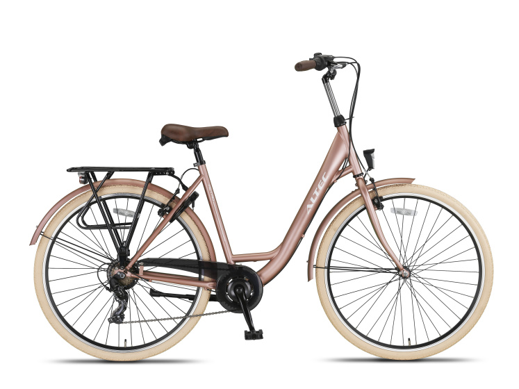 Laagste prijs: Altec Metro 28 Inch 52 cm Dames 7V V Brakes Zalmroze