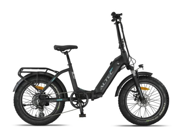 Laagste prijs: Altec Primera Fatbike Vouwfiets 20 Inch 41 cm Unisex 8V Schijfrem Matzwart