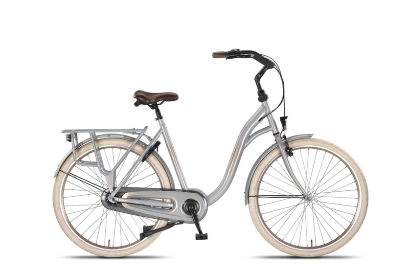 Laagste prijs: Altec Sweet Moederfiets 28 Inch 56 cm Dames 3V Rollerbrake Zilver