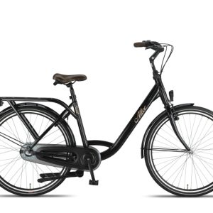 Laagste prijs: Altec Sweet Moederfiets 28 Inch 55 cm Dames 3V Rollerbrake Zwart