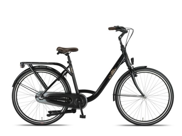 Laagste prijs: Altec Sweet Moederfiets 28 Inch 55 cm Dames 3V Rollerbrake Zwart