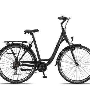 Laagste prijs: Altec Verona 28 Inch 56 cm Dames 7V V Brakes Matzwart