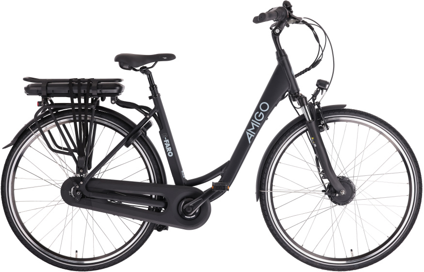 Laagste prijs: AMIGO E Faro S2 28 Inch 50 cm Dames 7V Rollerbrake Matzwart