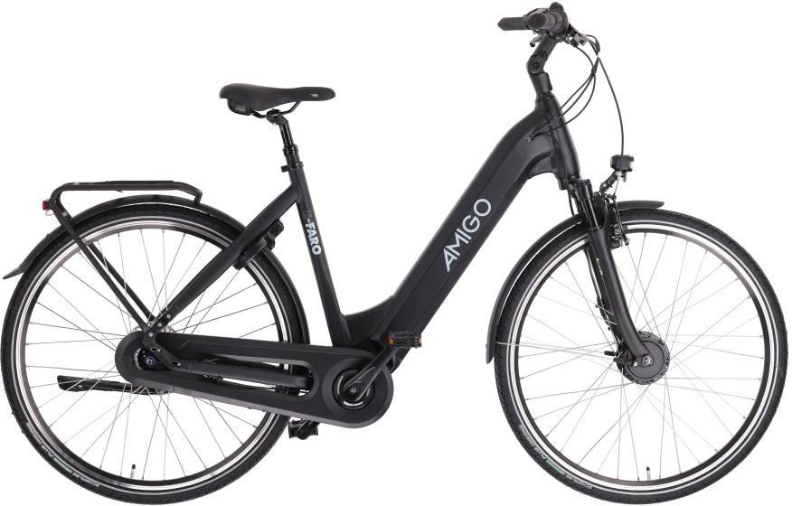 Laagste prijs: AMIGO E Faro S3 28 Inch 50 cm Dames 7V Rollerbrake Matzwart