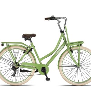 Laagste prijs: Crown Berlin 28 Inch 53 cm Dames 7V V Brakes Lichtgroen