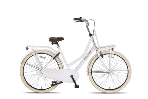 Laagste prijs: Crown Holland 28 Inch 53 cm Dames Terugtraprem Wit