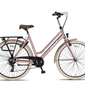 Laagste prijs: Crown New York 28 Inch 53 cm Dames 7V V Brakes Roze