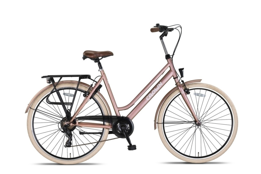 Laagste prijs: Crown New York 28 Inch 53 cm Dames 7V V Brakes Roze