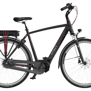 Laagste prijs: Vyber Ride E1 378Wh 28 Inch 61 cm Heren 7V Hydraulische schijfrem Zwartglans/Rood