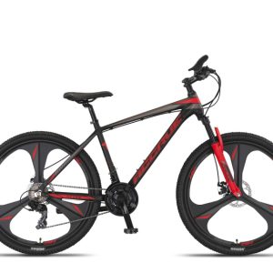 Laagste prijs: Altec Accrue MTB 27.5 Inch 45 cm Unisex 21V Mechanische schijfrem Zwart/Rood
