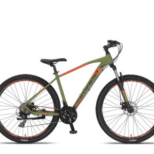Laagste prijs: Altec Camaro MTB 27.5 Inch 45 cm Unisex 21V Mechanische schijfrem Legergroen/Rood