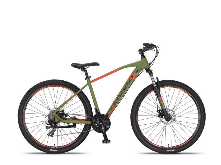 Laagste prijs: Altec Camaro MTB 27.5 Inch 45 cm Unisex 21V Mechanische schijfrem Legergroen/Rood