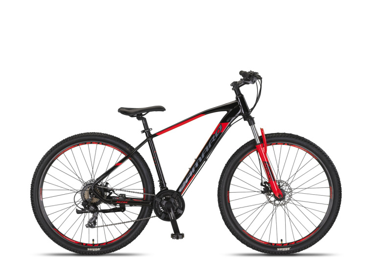 Laagste prijs: Altec Camaro MTB 27.5 Inch 45 cm Unisex 21V Mechanische schijfrem Zwart/Rood