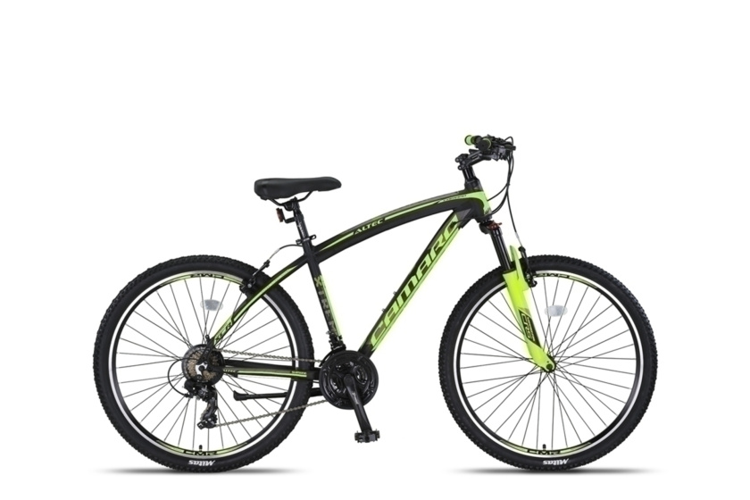 Laagste prijs: Altec Camaro MTB 27.5 Inch 45 cm Unisex 21V V Brakes Zwart/Lime