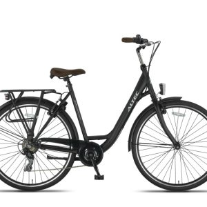Laagste prijs: Altec Metro 28 Inch 55 cm Dames 7V V Brakes Matzwart
