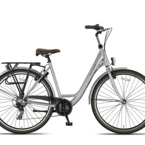Laagste prijs: Altec Metro 28 Inch 52 cm Dames 7V V Brakes Zilvergrijs