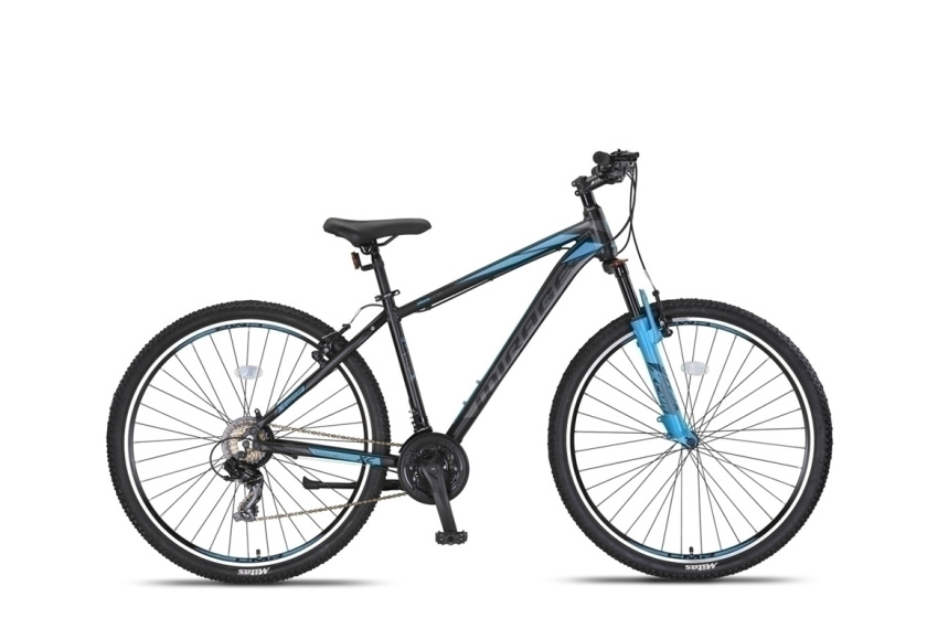 Laagste prijs: Umit Mirage Cropped MTB 29 Inch 46 cm Unisex 21V V Brakes Zwart/Blauw