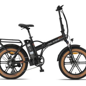 Laagste prijs: Altec Vectra Fatbike Vouwfiets 20 Inch 42 cm Unisex 8V Schijfrem Matzwart