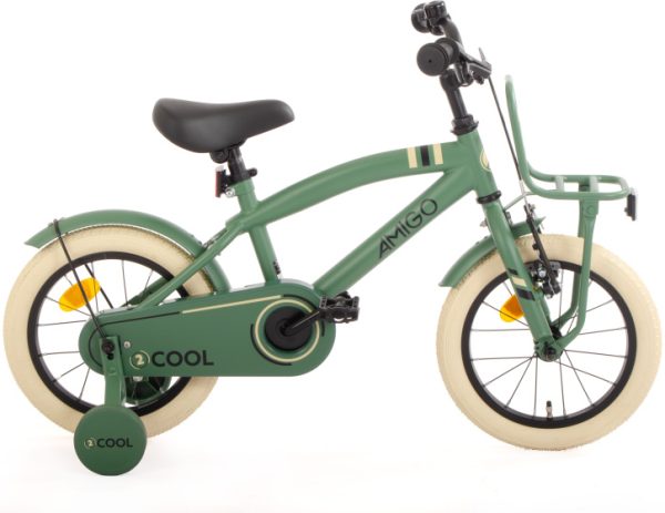 Laagste prijs: AMIGO 2Cool 14 Inch Jongens Terugtraprem Groen