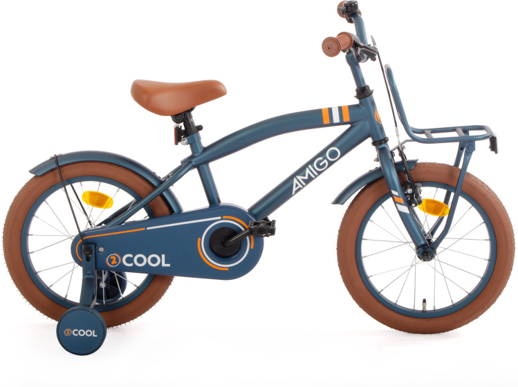 Laagste prijs: AMIGO 2Cool 16 Inch Jongens Terugtraprem Blauw