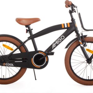 Laagste prijs: AMIGO 2Cool 18 Inch Jongens Terugtraprem Zwart