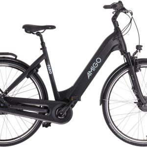 Laagste prijs: AMIGO E Faro S3 28 Inch 53 cm Dames 7V Rollerbrake Matzwart