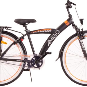 Laagste prijs: AMIGO Roady 26 Inch Jongens Terugtraprem Zwart/Oranje