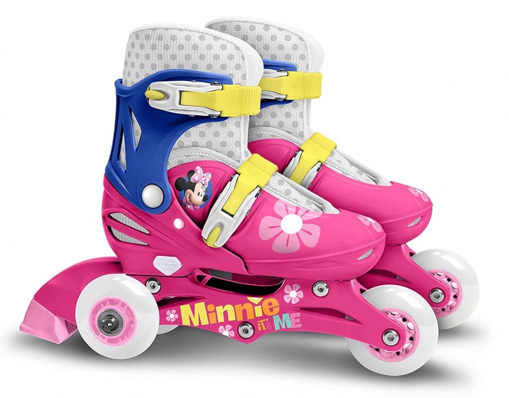 Laagste prijs: Disney Minnie Mouse Inlineskates Hardboot Wit/Blauw maat 27/30