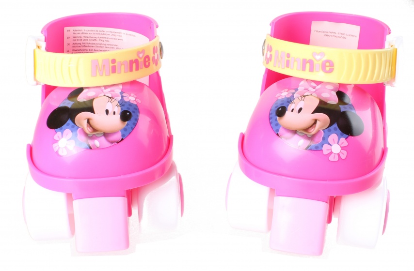 Laagste prijs: Disney Minnie Mouse Rolschaatsen met Bescherming Meisjes Roze/Wit maat 23 27