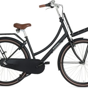 Laagste prijs: Popal Daily Dutch Basic+ 28 Inch 47 cm Dames 3V Terugtraprem Matzwart