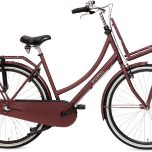 Laagste prijs: Popal Daily Dutch Basic+ 28 Inch 59 cm Dames 3V Terugtraprem Roodbruin