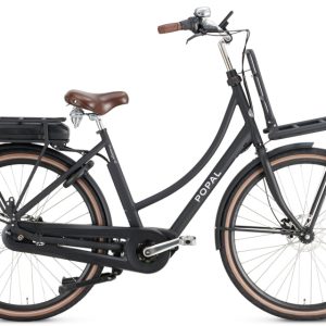 Laagste prijs: Popal Daily Dutch Prestige E 28 Inch 47 cm Dames 7V Hydraulische schijfrem Matzwart