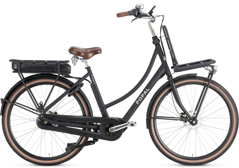 Laagste prijs: Popal Daily Dutch Prestige E 28 Inch 47 cm Dames 7V Hydraulische schijfrem Matzwart