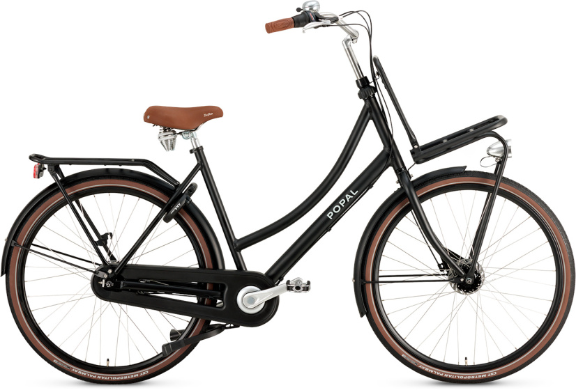 Laagste prijs: Popal Daily Dutch Prestige 28 Inch 47 cm Dames 7V Rollerbrake Matzwart