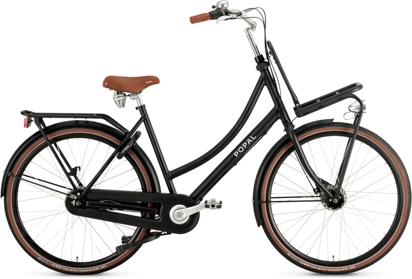 Laagste prijs: Popal Daily Dutch Prestige 28 Inch 59 cm Dames 7V Rollerbrake Matzwart