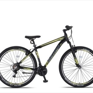 Laagste prijs: Umit 4 Motion MTB 27.5 Inch 47 cm Unisex 21V V Brakes Zwart/Geel