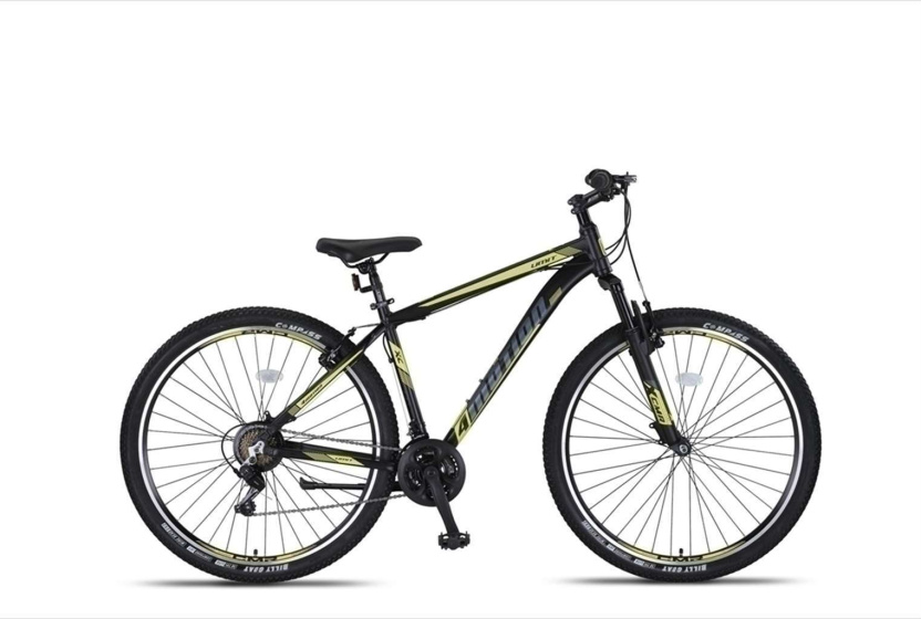Laagste prijs: Umit 4 Motion MTB 27.5 Inch 47 cm Unisex 21V V Brakes Zwart/Geel