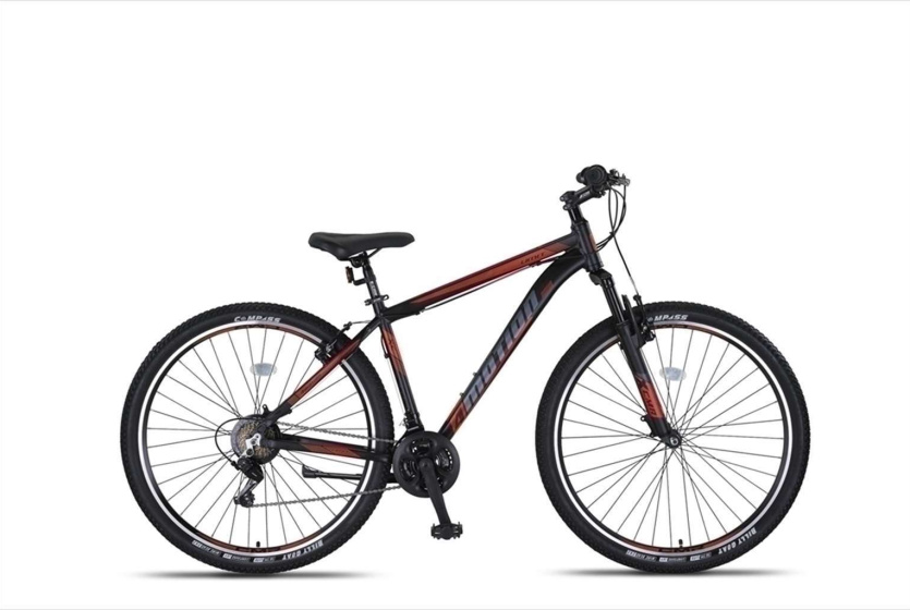 Laagste prijs: Umit 4 Motion MTB 27.5 Inch 47 cm Unisex 21V V Brakes Zwart/Rood