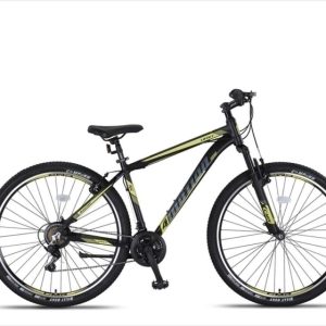 Laagste prijs: Umit 4 Motion MTB 29 Inch 46 cm Unisex 21V V Brakes Zwart/Geel