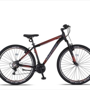 Laagste prijs: Umit 4 Motion MTB 29 Inch 46 cm Unisex 21V V Brakes Zwart/Rood