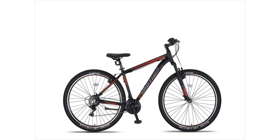 Laagste prijs: Umit 4 Motion MTB 29 Inch 46 cm Unisex 21V V Brakes Zwart/Rood