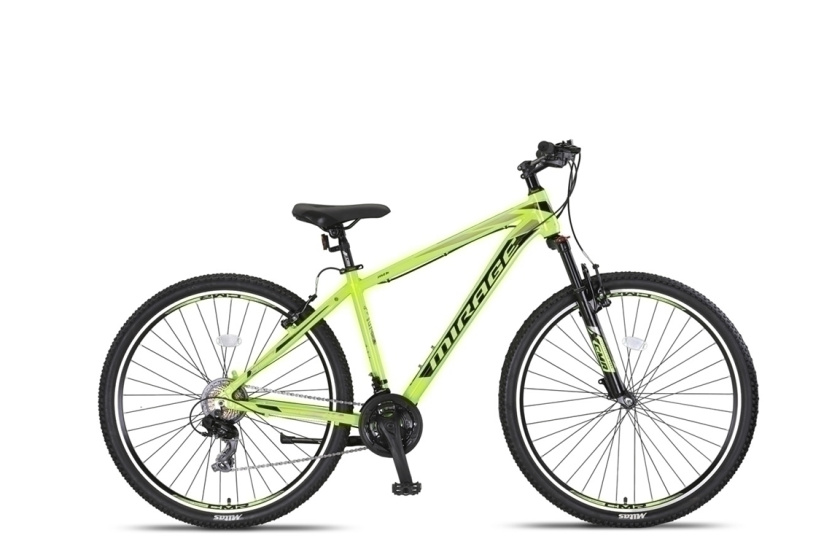 Laagste prijs: Umit Mirage Cropped MTB 29 Inch 46 cm Unisex 21V V Brakes Lime/Zwart