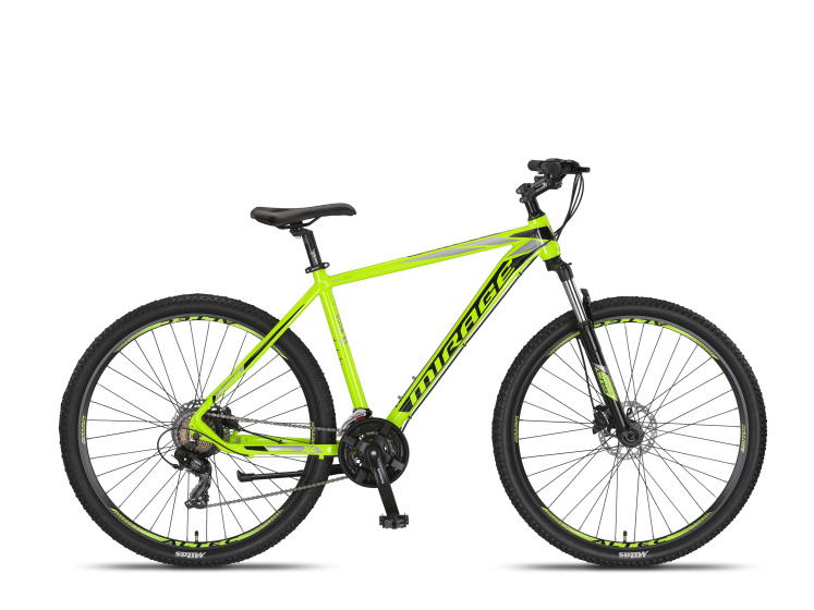 Laagste prijs: Umit Mirage MTB 27.5 Inch 50 cm Unisex 21V Hydraulische schijfrem Lime/Zwart