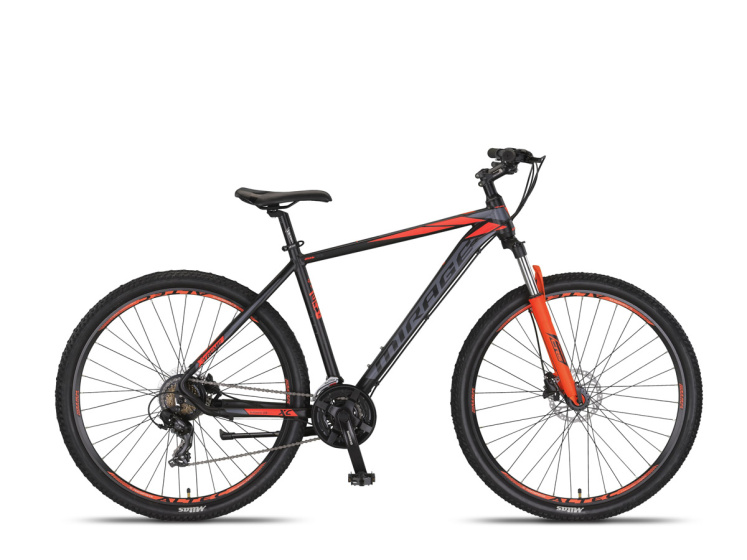 Laagste prijs: Umit Mirage MTB 27.5 Inch 50 cm Unisex 21V Hydraulische schijfrem Zwart/Oranje