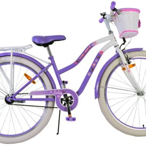 Laagste prijs: Volare Lovely 26 Inch 36 cm Meisjes Terugtraprem Paars/Wit