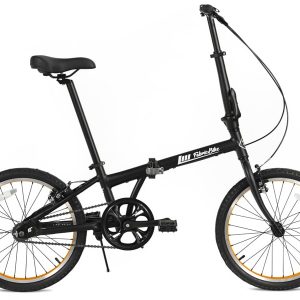 FabricBike Folding Vouwfiets - Matte Black & Orange (789555073553)